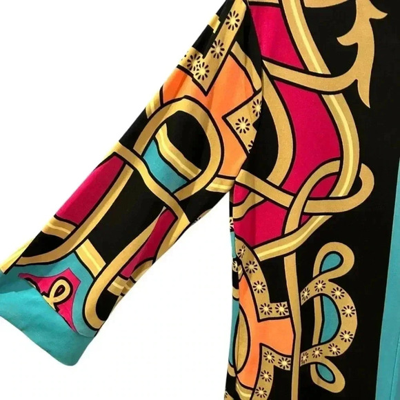 Nicole Miller heritage scarf print size M - Picture 6 of 9